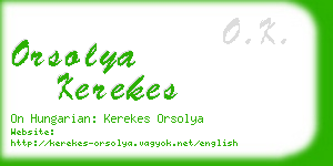 orsolya kerekes business card